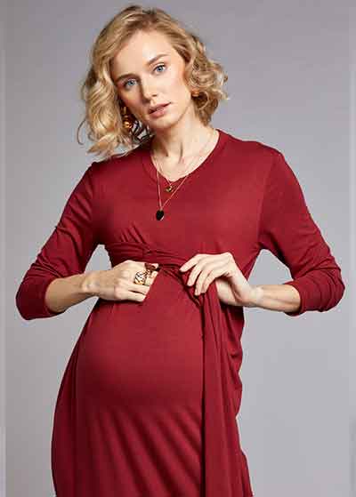 Nursing Detailed Dress Sophia - Thumbnail